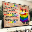 LGBT Ups And Downs Personalized Valentine Poster For Couple PT0072