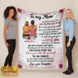 Mom And Daughter Personalized Fleece Blanket FBL095
