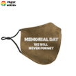 Memorial Day We Will Never Forget FaceCover FM052
