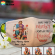 Mother and Daughters Personalized Facecover FM060