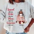 Beautiful Legend Wife Mom Grandma Personalized T-shirt Sweatshirt Hoodie AP798