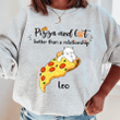 Pizza And Cat Are My Love Personalized Shirt Sweatshirt Hoodie AP758