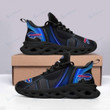 Buff. Bill Logo Blue Stripe Black 3D Max Soul Sneaker Shoes