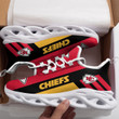 KC. Chief Star Pattern Red Yellow 3D Max Soul Sneaker Shoes