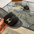 Louis Vuitton Waterfront Mule Slides In Black