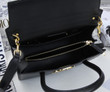 Dior St Honore Tote Bag Grained Calfskin In Black