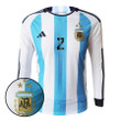 Juan Foyth 2 Argentina 2022-23 Men Home Long Sleeve Jersey National Team