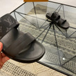 Louis Vuitton Black Monogram Eclipse Sandals