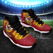 KC Chief Air Jordan 11 Sneakers Sport Shoes In Red Yellow