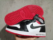 Nike Air Jordan 1 Retro High Satin Black Toe Sneakers Shoes