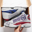 NY Giant Air Jordan 13 3D Sneakers Shoes In Blue Red White