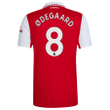 Degaard #8 Arsenal 2022/23 Home Player Jersey - Red