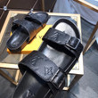Louis Vuitton Bom Dia Mules Double Strap Sandals In Black