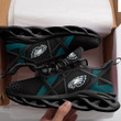 Phi. Eagle Logo Stripe 3D Max Soul Sneaker Shoes In Black
