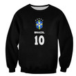 Pelé 10 RIP Forever A Legend Black Sweatshirt