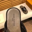 Louis Vuitton Mirabeau Thong Sandals In Black And Brown
