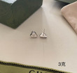 Gucci Logo-Engraved Heart Stud Earrings