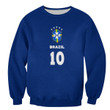 Pelé 10 RIP Forever A Legend Royal Blue Sweatshirt