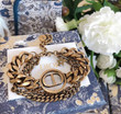 Dior 30 Montaigne Bracelet Gold Metal With CD Signature