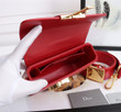 Dior 30 Montaigne Mini Box Bag Smooth Leather In Red