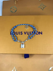 Louis Vuitton Silver Lockit Color Bracelet