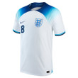 England National Team Qatar World Cup 2022-23 Jordan Henderson #8 Home Jersey, Youth