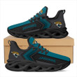 J. Jaguar Logo Pattern 3D Max Soul Sneaker Shoes In Turquoise And Black