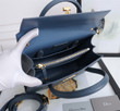Dior St Honore Tote Bag Grained Calfskin In Deep Blue