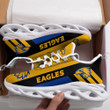 West Coast Eagle Logo Black Stripe Pattern 3D Max Soul Sneaker Shoes In Yellow