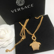 Versace Gold La Medusa Double Chain Necklace