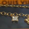 Louis Vuitton Blooming Strass Bracelet Gold Metal