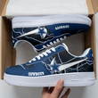Dallas Football Team Logo Lightning Pattern Air Force 1 Printed Shoes Sneakers