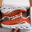 C. Bengal Logo Pattern 3D Max Soul Sneaker Shoes In Orange