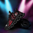 KC. Chief Logo Stripe Pattern 3D Max Soul Sneaker Shoes In Black