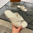 Louis Vuitton Strap Flat Slides In White