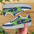 Seat. Seahawk Logo Ball Air Force 1 Shoes Sneaker In Green