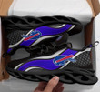 Buff. Bill Logo Purple Curve Pattern 3D Max Soul Sneaker Shoes