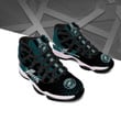 P. Eagle Air Jordan 11 3D Sneaker Shoes In Black Teal