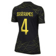 Sergio Ramos 4 Paris Saint-Germain Women's 2022/23 Fourth Breathe Stadium Player Jersey - Black