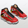 KC Chief Camo Air Jordan 13 Shoes Sneakers - Red