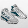 Phi. Eagle Logo And Letter On Grey Pattern Air Jordan 13 Shoes