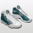 Phi. Eagle Team Air Jordan 13 Shoes Sneakers - White/ Teal