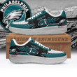 Phi. Eagle Ball Fire Green/Black Air Force 1 Shoes Sneaker