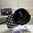 Louis Vuitton LV Embroidered And Monogram Baseball Cap In Black