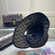 Gucci Black And Ivory GG Denim Bucket Hat