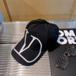 Valentino Logo Baseball Hat In Black