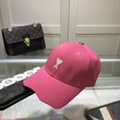 Ami De Coeur Embroidery Baseball Hat In Pink
