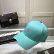 Ami De Coeur Embroidery Baseball Hat In Teal
