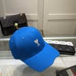 Ami De Coeur Embroidery Baseball Hat In Royal Blue