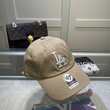MLB LA Embroidery Baseball Hat In Beige